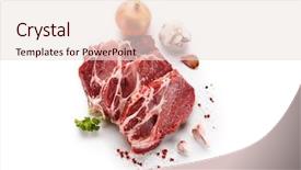  Presentation with fresh water splash green apple isolated white - Beautiful slides featuring pieces meat - fresh raw pork isolated backdrop and a sky blue colored foreground