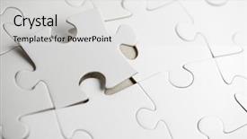  Presentation with puzzle pieces - Audience pleasing slides consisting of pieces of a puzzle backdrop and a white colored foreground