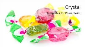  Presentation with candy cane christmas - Slides consisting of pieces of colorful hard candy background and a  colored foreground