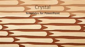  Presentation with brown - Slide set with pieces-of-disposable-wooden-forks background and a  colored foreground