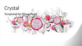  Presentation with pitahaya - Beautiful slide set featuring pieces of dragon fruit pitahaya backdrop and a white colored foreground