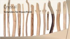  Presentation with wood - Theme with pieces-of-drift-wood-isolated background and a lemonade colored foreground