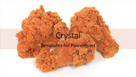  Presentation with fried chicken - Amazing theme having pieces of fried chicken backdrop and a red colored foreground