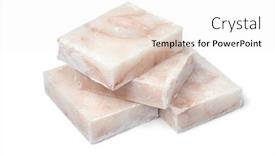  Presentation with frozen fish - Slide deck having pieces-of-frozen-cod-fish background and a white colored foreground