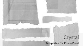  Presentation with torn-paper - Audience pleasing presentation design consisting of torn paper on plain backdrop and a light gray colored foreground