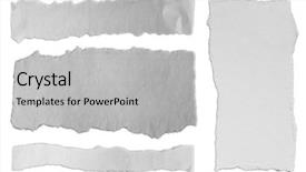  Presentation with torn paper - Presentation theme consisting of pieces of torn paper background and a light gray colored foreground