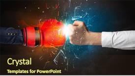  Presentation with fire fighting - Presentation with pieces with fire and water background and a  colored foreground