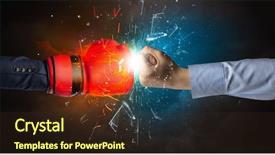  Presentation with fire fighting - Presentation theme enhanced with pieces with fire and water background and a wine colored foreground