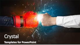  Presentation with fire fighting - Cool new slide set with pieces with fire and water backdrop and a wine colored foreground