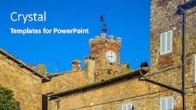  Presentation with humanity - Cool new presentation with pienza-is-an-ideal-city backdrop and a teal colored foreground