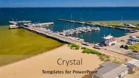  Presentation with puck - PPT layouts featuring pier-and-beach-in-puck background and a yellow colored foreground