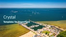  Presentation with puck - Theme enhanced with pier-by-the-baltic-sea background and a  colored foreground