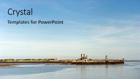  Presentation with dutch - PPT theme featuring the dutch island ameland background and a light blue colored foreground