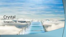  Presentation with heaven - Beautiful presentation featuring pier in heaven backdrop and a light blue colored foreground