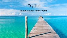  Presentation with love and justice - Beautiful PPT layouts featuring pier ocean - calm meditation path filled backdrop and a light blue colored foreground