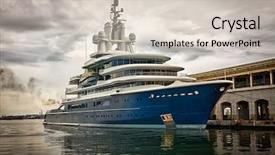  Presentation with scientific research - Presentation design featuring pier with a violent storm background and a lemonade colored foreground