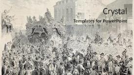  Presentation with funeral - Slides with pierre-jean de beranger funeral background and a soft green colored foreground