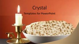  Presentation with jewish - Audience pleasing presentation consisting of piety - candle and a plateful backdrop and a red colored foreground