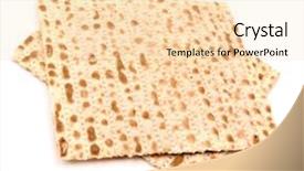  Presentation with white - Audience pleasing PPT layouts consisting of piety - matzo isolated on white backdrop and a lemonade colored foreground