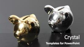  Presentation with pig - Theme with  background and a  colored foreground