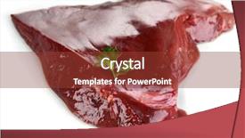  Presentation with liver 3d - Beautiful presentation theme featuring background from christmas toys and christmas tree close up backdrop and a tawny brown colored foreground