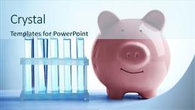  Presentation with saving water - Cool new slides with pig money box and water backdrop and a cool aqua colored foreground