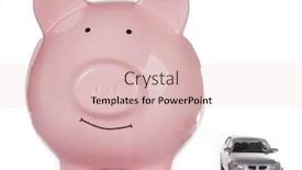  Presentation with pig - PPT layouts featuring pig-moneybox-and-toy-car background and a lemonade colored foreground