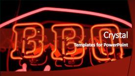  Presentation with pig - Amazing theme having pig on a black background backdrop and a crimson colored foreground