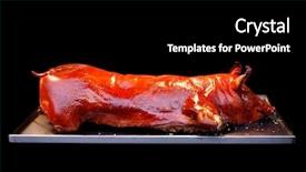  Presentation with pig - PPT theme enhanced with pig background and a black colored foreground