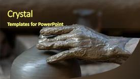  Presentation with piggy bank - Cool new theme with piggy bank in bhaktapur nepal backdrop and a tawny brown colored foreground