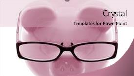  Presentation with piggy bank is evil - Presentation theme consisting of piggy bank wearing spectacles background and a lemonade colored foreground