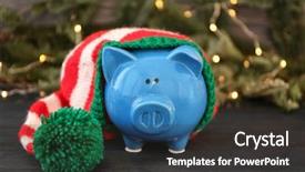  Presentation with christmas lights - Presentation theme with  background and a  colored foreground