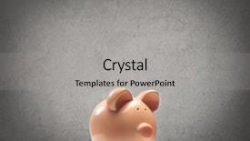  Presentation with bank - Theme enhanced with piggy background and a light gray colored foreground