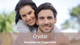  Presentation with romance nature couple - Theme featuring piggyback - portrait of gorgeous couple outdoors background and a coral colored foreground