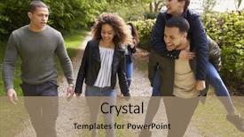  Presentation with country invitation - Presentation having piggybacking in a country lane background and a coral colored foreground