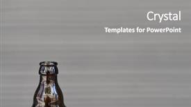  Presentation with out line of glass bottle - Cool new theme with pil - bottle of glass beer backdrop and a  colored foreground