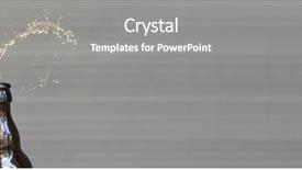  Presentation with craft beer - Amazing PPT theme having pil - fresh craft beer splashes backdrop and a  colored foreground