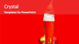  Presentation with ale - PPT layouts having pil - full pilsner glass of pale background and a gray colored foreground