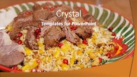  Presentation with clay - Cool new presentation theme with pilaff-rice-in-clay-plate backdrop and a red colored foreground