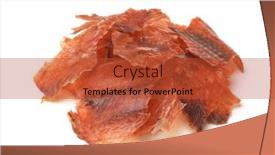  Presentation with dry - Beautiful theme featuring pile-od-crispy-dry-smoked backdrop and a red colored foreground