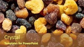  Presentation with pollen - Slides with pile-of-bee-pollen background and a tawny brown colored foreground