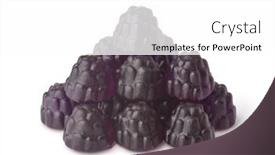  Presentation with blackberry - Beautiful PPT layouts featuring pile-of-blackberry-jelly-candies backdrop and a white colored foreground