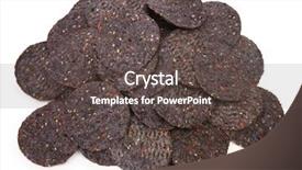  Presentation with tortilla - Audience pleasing presentation theme consisting of pile of blue corn backdrop and a dark gray colored foreground