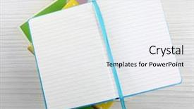  Presentation with magazines - Beautiful presentation featuring pile of books and magazines backdrop and a  colored foreground