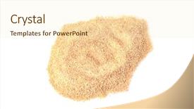  Presentation with medical pill medicine white blue - Audience pleasing slide set consisting of pile of bread crumbs isolated backdrop and a  colored foreground