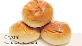  Presentation with breakfast - Theme enhanced with pile-of-breakfast-rolls background and a yellow colored foreground