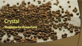  Presentation with ingredients brown sugar coffee beans - Amazing slides having pile of brown coffee beans backdrop and a tawny brown colored foreground