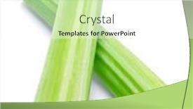  Presentation with celery - Presentation theme featuring pile-of-celery-ribs-isolated background and a white colored foreground