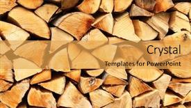  Presentation with wood log - Slide set with gym spa - detox your body card background and a light blue colored foreground.