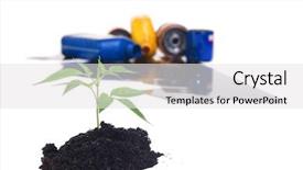  Presentation with soil contamination - Amazing presentation theme having pile of clean soil backdrop and a white colored foreground